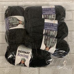 Yarnspirations Bernat Roving Yarn 5-Pack, Flint (Free Pattern On Label) 🌻
